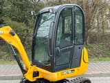 2012 JCB 8018 CTS mini excavator side view of cab