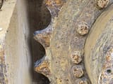 2008 Volvo ECR145CL crawler excavator drive sprocket detail