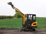 2025 APS KME20 mini excavator, side profile view