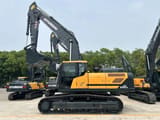 2026 Hyundai HX340HD crawler excavator side view