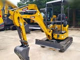 2025 XCMG XE17U mini excavator, three-quarter view