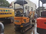 2013 Sany SY16C mini excavator, rear three-quarter view
