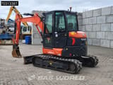 2022 Kubota U50-5 mini excavator, front three-quarter view
