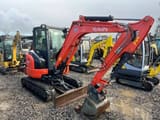 2019 Kubota KX037-4 HI mini excavator, side view