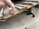 2015 Caterpillar 320EL crawler excavator track shoe detail