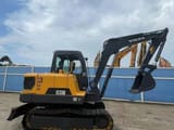 2023 Volvo EC55D mini excavator, side profile view