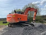 2014 Hitachi 180 LCN crawler excavator, rear three-quarter view