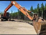 2007 Hitachi ZX210LC-3 material handler, low angle side view