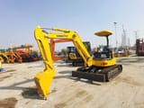 2020 Komatsu PC40MR mini excavator, rear three-quarter view
