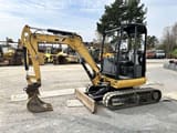 2016 Caterpillar 302.7DCR mini excavator, side view