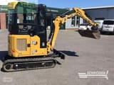 2021 Caterpillar 302CR mini excavator, side view