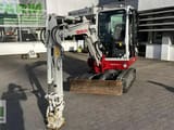 2018 Takeuchi TB230 V3 mini excavator, front three-quarter view