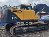 2026 Hyundai Robex 210 crawler excavator, rear three-quarter view
