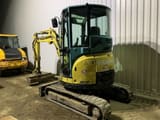 2014 Yanmar VIO 33-U mini excavator, rear three-quarter view