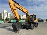 2020 Hyundai R210W-9 wheel excavator, front three-quarter view