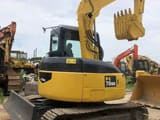 2002 Komatsu PC78US crawler excavator, rear three-quarter view