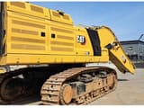 2021 Caterpillar 395-07 crawler excavator, rear three-quarter view