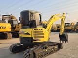 2022 Yanmar VIO55 mini excavator, front three-quarter view