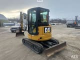 2017 Caterpillar 303.5ECR mini excavator, rear three-quarter view