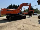2021 Hitachi ZX350H-5G crawler excavator, rear three-quarter view