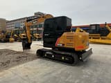 2024 Sany SY75C Pro mini excavator, rear three-quarter view