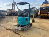 2017 Hitachi ZX17U mini excavator, rear three-quarter view
