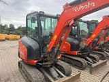 2020 Kubota KX027-4 mini excavator, front three-quarter view