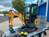 Berger Kraus BK1250KSR mini excavator on trailer