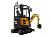 2024 Yuchai U20 mini excavator, rear three-quarter view