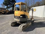 2005 Volvo ECR38 mini excavator, front three-quarter view