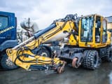 2012 Atlas 160WSR wheel excavator, side view