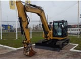 2019 Caterpillar 308E2CR crawler excavator, front three-quarter view