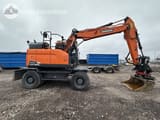 2019 Doosan DX165W-5 wheel excavator, side profile view
