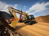 2022 Caterpillar 320D2 гусеничный экскаватор, вид сбоку