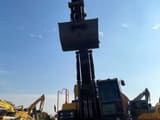 2024 Volvo EC380 crawler excavator, front view with raised boom