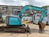 2020 Kobelco SK75SR crawler excavator side view
