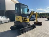 2014 New Holland E 29 B SR mini excavator, rear three-quarter view