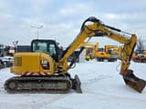 2016 Caterpillar 308E2CR crawler excavator, side view