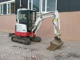 2012 Takeuchi TB23R mini excavator, side view