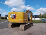 2021 Caterpillar 323 crawler excavator, rear three-quarter view