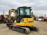 2017 Komatsu PC45 MR mini excavator, rear three-quarter view