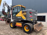 2015 Volvo EWR150E wheel excavator, rear three-quarter view