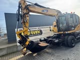 2016 Caterpillar 315 UNAC 22 TTR wheel excavator, front three-quarter view