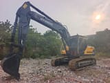 2024 Hyundai HX225HD crawler excavator, side profile view