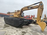 2021 Caterpillar 320C amphibious excavator, side view