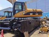 Caterpillar 320C amphibious excavator, side view