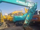 2018 Kobelco SK75 mini excavator boom and bucket view