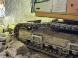 2018 Liebherr R956 HD crawler excavator track and undercarriage view