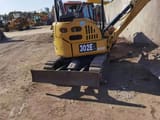 2018 Caterpillar 302EUR mini excavator, rear three-quarter view