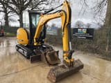 2021 JCB 8026 CTS mini excavator, front three-quarter view